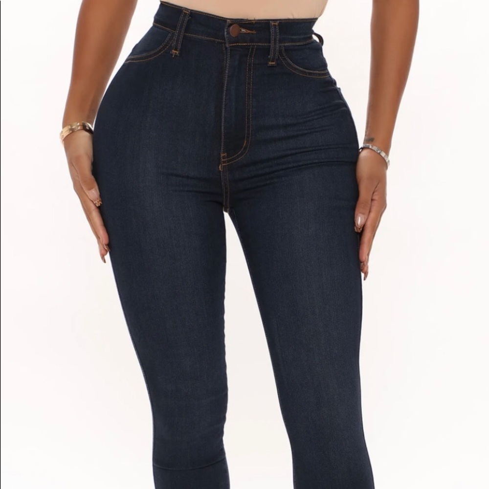 Dark High Waist Jeans